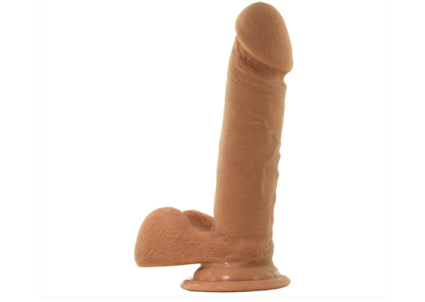 7 Inch ULTRASKYN Perfect D Dildo in Caramel